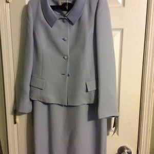 Light Blue 2piece suit Blazer and skirt.